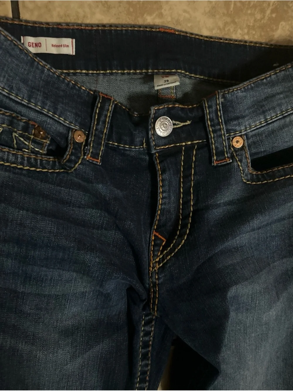True religion Dark Blue men Slim Jeans size 29x32